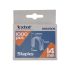 EXTOL PREMIUM U-Klammern für Profi-Tacker 7,55×0,52×1,2mm; 14mm, 1000 Stk, passend für 4770704, 8851110 und 8851112 Tacker