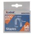 EXTOL PREMIUM U-Klammern für Profi-Tacker 7,55×0,52×1,2mm; 14mm, 1000 Stk, passend für 4770704, 8851110 und 8851112 Tacker