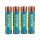 EXTOL ENERGY Batterien Set 4 Stk., Alkaline, 1,5V, Größe: AAA (LR03); lange Lebensdauer, Blisterpackung
