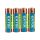 EXTOL ENERGY Batterien-Set 4 Stk., Alkaline, 1,5V, Größe: AA (LR6); lange Lebensdauer, auf Blisterkarte