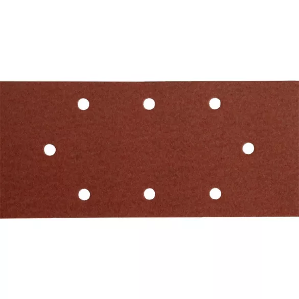 EXTOL PREMIUM Schleifpapier, Klettverschluss, 93×190 mm, 8 Löcher Set P80, 10 Stk./Pkg, für 407115