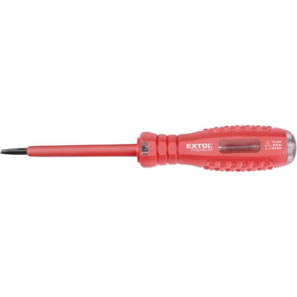 EXTOL PREMIUM Phasenprüfer, 80-250V, 160mm, flache Spitze, CE