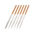 EXTOL PREMIUM Diamant-Nadelfeilenset; 6 Stk, 4×160×50mm, HRC38-42 Kohlenstoffstahl, 100% verchromt