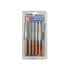 EXTOL PREMIUM Diamant-Nadelfeilenset; 6 Stk, 4×160×50mm, HRC38-42 Kohlenstoffstahl, 100% verchromt