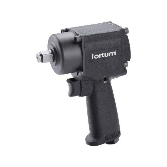 FORTUM Schlagschrauber, 1/2", 610Nm, (Twin Hammer); 10.000 U/min, 170l/min, 6,3 Bar, 1/4" Schlauchanschluss, 1,4kg