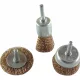 EXTOL CRAFT Drahtbürsten-Set; 6mm Schaft, für Bohrmaschine, max. 4500 U/min