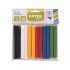 EXTOL CRAFT Klebestift-Set, mehrfarbig; 12 Stück, 100×11mm, auf Blisterkarte
