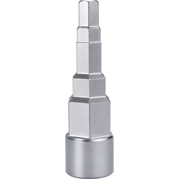 EXTOL PREMIUM Heizkörper-Schlüssel (Stufen- oder Muffenschlüssel) Aufnahme: 1/2, 5 Stufen: 3/8-7/16-1/2-16mm-21mm, C.V.
