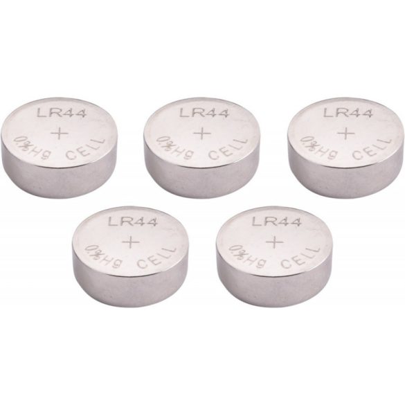 EXTOL ENERGY Knopfzellen-Set 5 Stk., alkalisch, 1,5V, Größe: (LR44/AG13); lange Lebensdauer, Blisterpackung