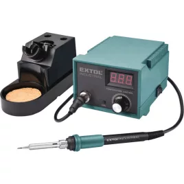   EXTOL INDUSTRIAL Lötstation, 70W, 200-450°C, elektronisch geregelt, 2 Spitzen