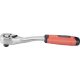 EXTOL PREMIUM Ratschenantrieb, CV., 45 Zähne, gebogener Schaft, rutschfester TPR-Griff; 1/4', 153 mm