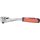 EXTOL PREMIUM Ratschenantrieb, CV., 45 Zähne, gebogener Schaft, rutschfester TPR-Griff; 3/8', 208 mm