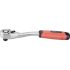EXTOL PREMIUM Ratschenantrieb, CV., 45 Zähne, gebogener Schaft, rutschfester TPR-Griff; 3/8', 208 mm