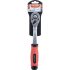 EXTOL PREMIUM Ratschenantrieb, CV., 45 Zähne, gebogener Schaft, rutschfester TPR-Griff; 3/8', 208 mm