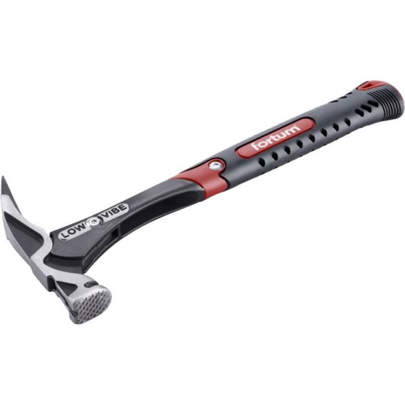FORTUM Schmiedehammer, magnetisch; LOW-VIBE vibrationsdämpfender Griff, 680 g, zweikomponentiger gummierter/Kunststoffgriff