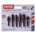 EXTOL PREMIUM Zapfenfeilen-Set, 6-teilig; 6 mm Schaft, max. 2.000 U/min