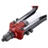 FORTUM Blindnietzange, zweihändig, für ALU-, Kupfer-, Stahl-, INOX-Nieten; 2,4-6,4mm, 330mm, CrVMo-Kopf, Nietabfallbehälter