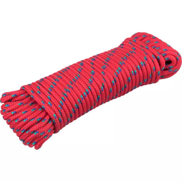EXTOL PREMIUM Seil, geflochten, rot, 6mm×20m, PP