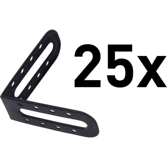 EXTOL PREMIUM Eckprofil für Fliesennivelliersystem (8845010 Fliesennivellierer) Set, 25 Stk., 60×60mm, Kunststoff, L-Typ