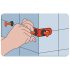 EXTOL PREMIUM Eckprofil für Fliesennivelliersystem (8845010 Fliesennivellierer) Set, 25 Stk., 60×60mm, Kunststoff, L-Typ