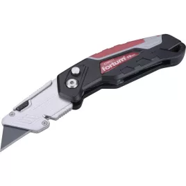   FORTUM PVC-Schneidemesser, 4 Klingen, klappbarer ALU-Griff, schneller Klingenwechsel