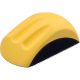 EXTOL PREMIUM Handschleifblock für 125 mm Schleifscheibe, Klettverschluss, Polyurethan