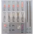 EXTOL PREMIUM automatischer Abisolier- und Crimpzangensatz, 231 Stk., 0,2-6 mm², 205 mm, CR12MoV