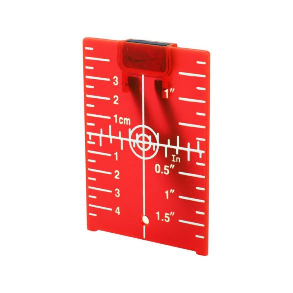EXTOL PREMIUM Laser-Zieltafel für Wasserwaage, ROT, 105×75mm