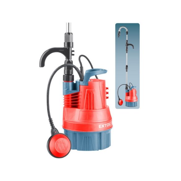 EXTOL PREMIUM Regenwasserpumpe für sauberes Wasser, mit Schwimmerschalter, 350W, Förderleistung: 5m3/h, max. Förderhöhe: 11 m