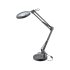 EXTOL LIGHT LED-Lupenlampe, Tischmodell, Schwarz, 7 W COB, 2400 Lm, 5× Vergrößerung; mechanisch verstellbare Halterung, USB-Ladekabel
