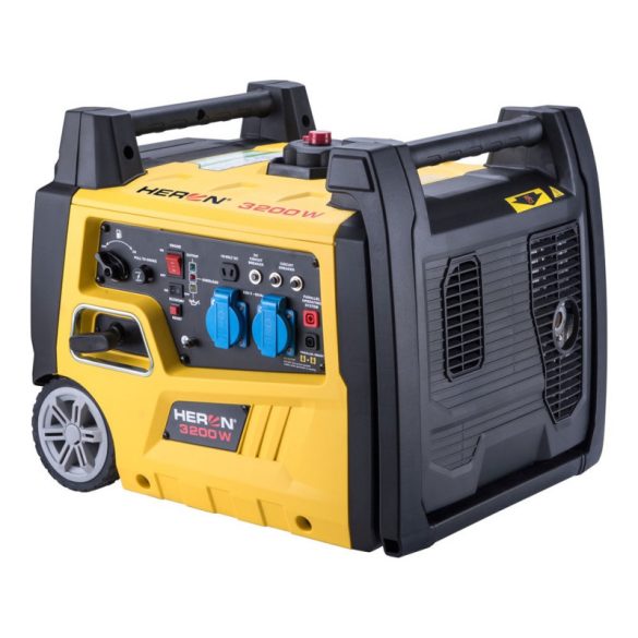HERON Heron, Benzinmotor-Generator, Handstart, 3,0 kVA, 230V, 1-phasig, Inverter