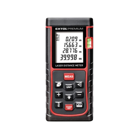 EXTOL PREMIUM Distanzmesser, digitaler Laser; Messbereich: 0,05-40m, Genauigkeit: +/-1,5mm