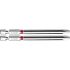 FORTUM Schraubendrehereinsatz PH, 2 Stk., S2 Stahl; PH 2×90mm, auf Blisterkarte