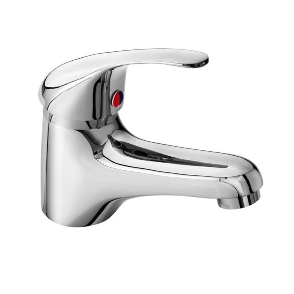 BALLETTO Waschtischarmatur 35mm Keramikkartusche, stehend, Einhebel, glänzend, 10 cm lang