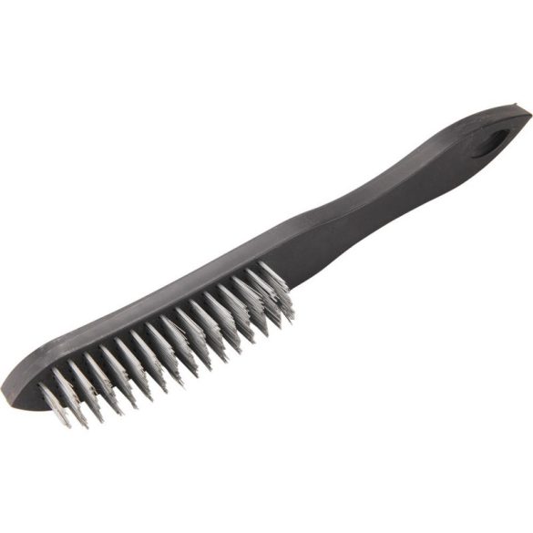 EXTOL CRAFT Stahlbürste, 5-reihig, 290mm, Stahldraht, PP-Griff