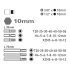 EXTOL PREMIUM BIT Set 40-tlg. HEX-TORX-XZN, 10mm, Adapter 3/8' und 1/2', CrV, in Kunststoffbox