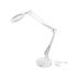 EXTOL LIGHT LED-Lupenlampe, Tischmodell, Weiß, 7 W COB, 2400 Lm, 5× Vergrößerung; mechanisch einstellbare Befestigung, USB-Ladekabel