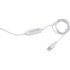 EXTOL LIGHT LED-Lupenlampe, Tischmodell, Weiß, 7 W COB, 2400 Lm, 5× Vergrößerung; mechanisch einstellbare Befestigung, USB-Ladekabel