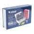EXTOL CRAFT Geldkassette, Buchform, 2 Schlüssel, verschiedene Farben, lackierter Stahl, Kunststoff/Papierbezug; 245×155×55mm