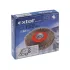 EXTOL CRAFT Drahtbürste für Doppelschleifer, 150mm, 32mm Durchm., Kunststoffadapter, gewellter Kupferstahl