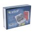 EXTOL CRAFT Geldkassette, buchförmig, mit 2 Schlüsseln, in verschiedenen Farben, lackierter Stahl, Kunststoff/Papierbezug; 265×205×65mm
