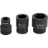 FORTUM Maschinen-Schlagschrauber-Stecknuss 3/4', 55mm, L 70 mm, schwarz, FORTUM
