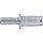 FORTUM Nietenbolzen-Set 25 Stk., M6, verzinkter Stahl, FORTUM