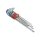 EXTOL PREMIUM Inbusschlüssel-Set, 9-teilig, extra lang; Kugelkopf, 9 Stk. 1,5-10mm, CV., 95-237mm