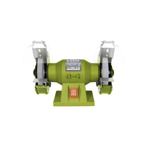 EXTOL CRAFT Doppelschleifmaschine 150W, trocken, 125×12,7×16mm; 2950 U/min, P36, P80, 6kg