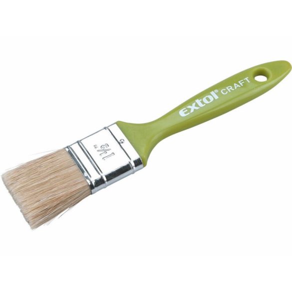 EXTOL CRAFT Pinsel, flach, einfach, Kunststoffgriff; 1 (25mm), Kopflänge: 38mm, Kopfdicke: 12mm