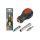EXTOL PREMIUM Handschraubendreher, 2-tlg. mit austauschbarem, beidseitigem kurzem Schaft (Flach: 4mm, 5,5mm; PH1, PH2), CV.