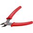 EXTOL PREMIUM Mini-Seitenschneider für Feinmechaniker, 130 mm, HRC 52-55, max. Schneidkapazität: Kupfer 2 mm, Stahl 1 mm
