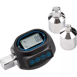   EXTOL PREMIUM digitaler Drehmomentadapter, mit Signalton, 1/2', 20-200Nm, Adapter: 1/4' und 3/8'