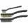 EXTOL CRAFT Drahtbürstenset, 3 Stk.: Kupfer- und rostfreier Stahl; 3×7 Reihen, 180mm, 3×12 Reihen, 220mm, Kunststoffgriff